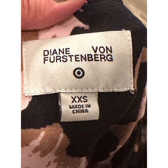 DVF x Target Halter Leopard Neutral Jumpsuit XXS Diane Von Furstenburg Pockets - Picture 6 of 6